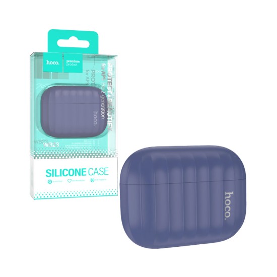 Capa Silicone Hoco WB23 Harmonious Para Airpods Pro 2 Azul Escuro